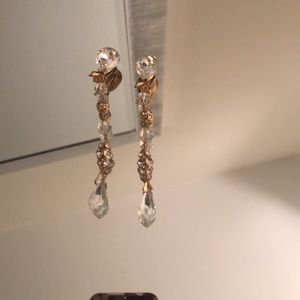 Gold & Crystal  Earrings.